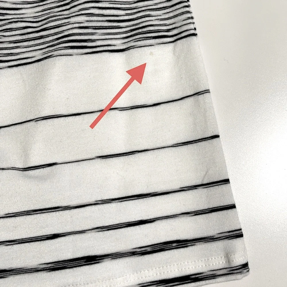 Athleta Ruched Stripe Midi Tank Dress Size M - Picture 10 of 12